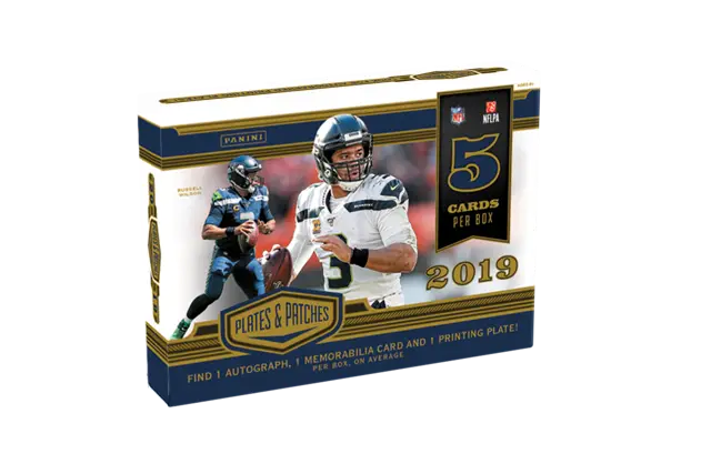 2019 Panini Plates and Patches Football Hobby Box