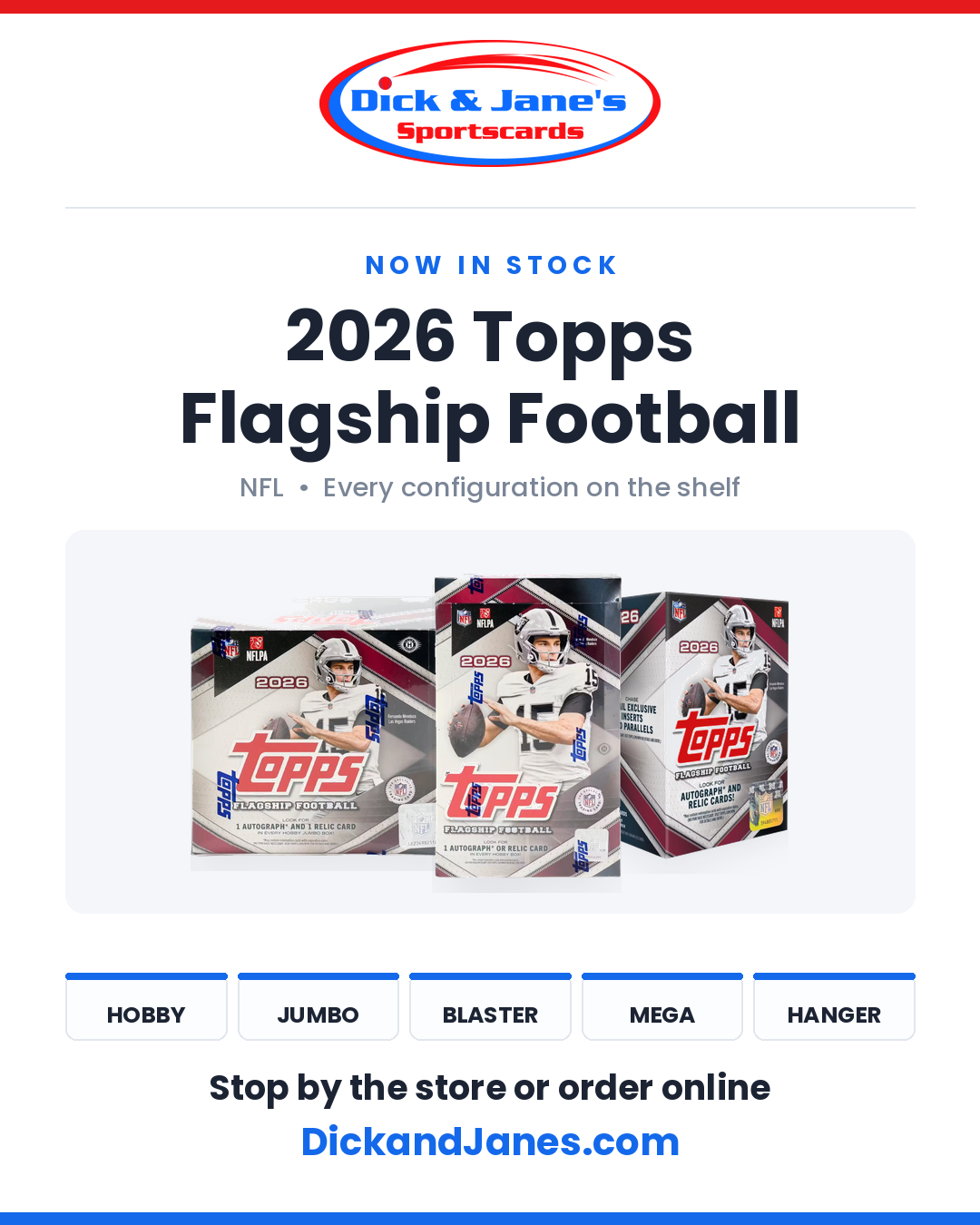 🏈 IN STOCK — 2026 Topps Football
