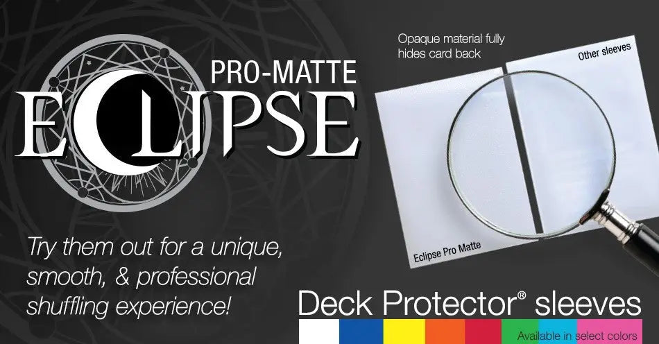 The Eclipse PRO-Matte Deck Protector Sleeves are in stock in a limited supply