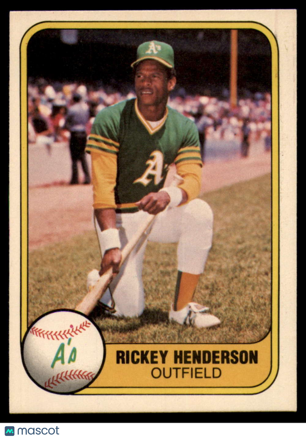 1981 Fleer #574 Rickey Henderson Athletics NM-MT