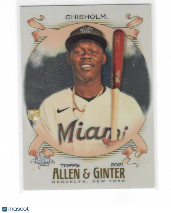 2021 Allen and Ginter Chrome #231 Jazz Chisholm Marlins NM-MT (RC - Rookie Card)