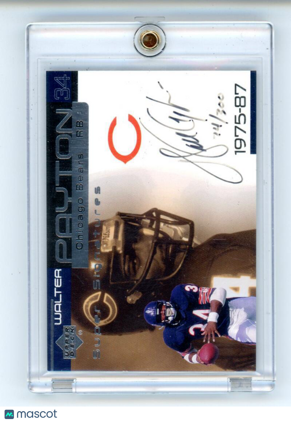 1999 Upper Deck Ovation Super Signatures Silver #WP Walter Payton Bears NM-MT (A