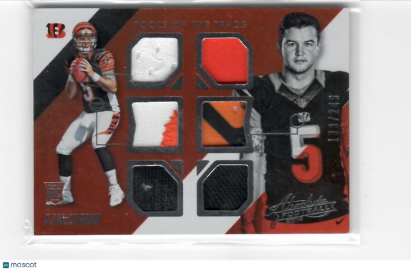 2014 Panini Absolute Tools of the Trade Complete Rookies #2 AJ McCarron Bengals