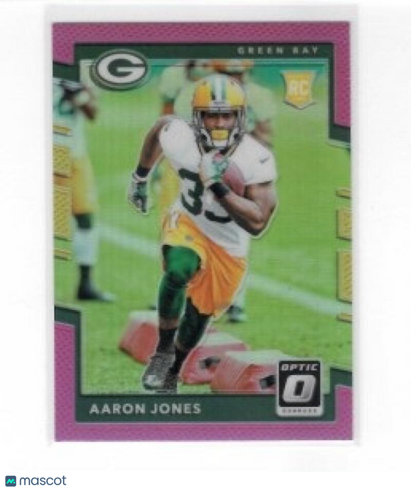 2017 Donruss Optic Pink #135 Aaron Jones Packers Rookie NM-MT