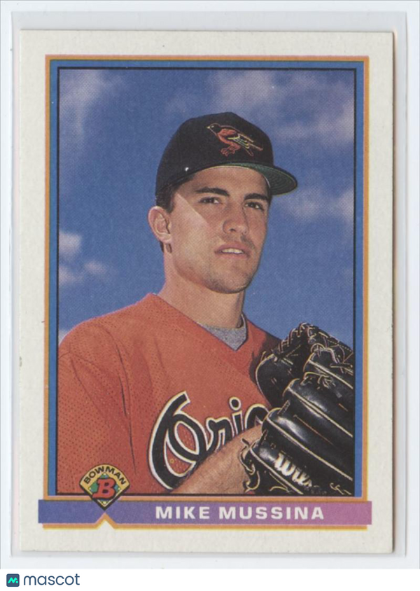 1991 Bowman #97 Mike Mussina Orioles NM-MT (RC - Rookie Card)