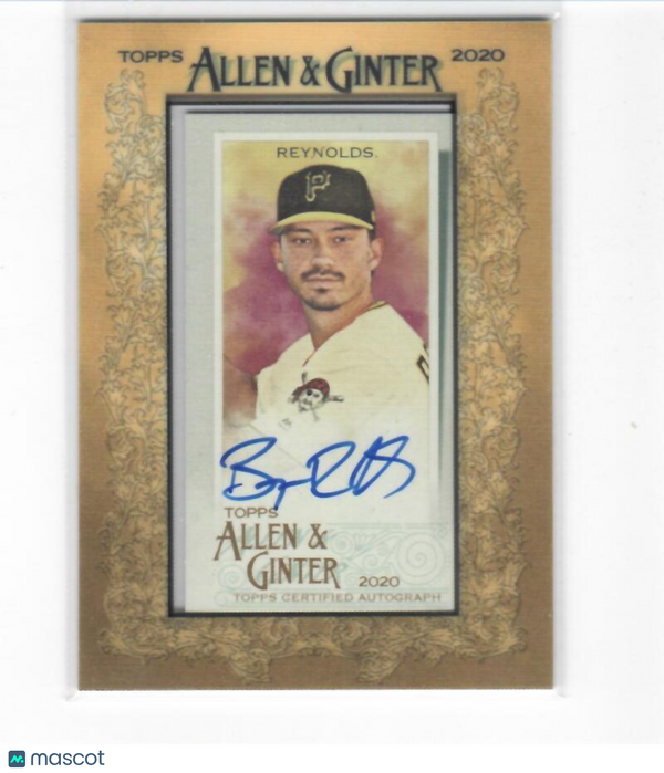 2020 Allen and Ginter Framed Mini Autographs #MA-BR Bryan Reynolds Pirates NM-MT