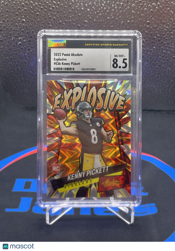 2022 Panini Absolute - Explosive #E36 Kenny Pickett (RC) CLEAN! RARE! (Steelers)