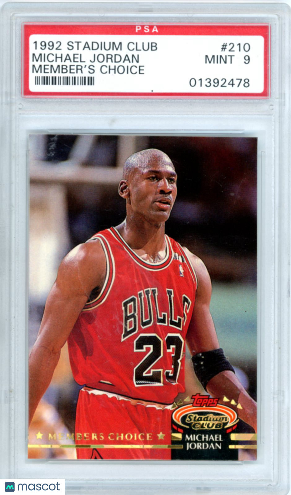 1992 Stadium Club Michael Jordan #210 PSA 9
