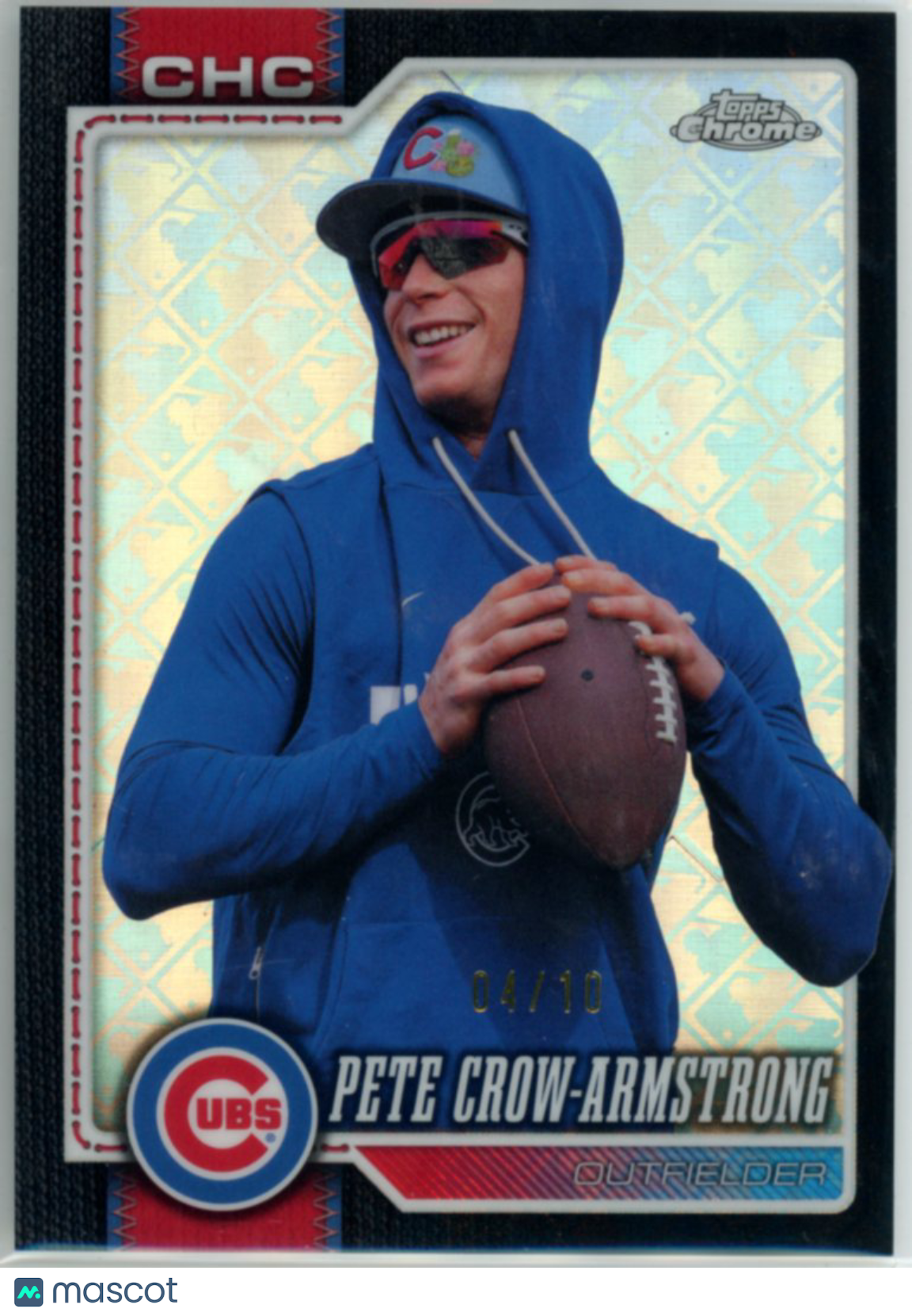 2026 Topps Chrome Pete Crow-Armstrong Black Variation 04/10 #45 Chicago Cubs
