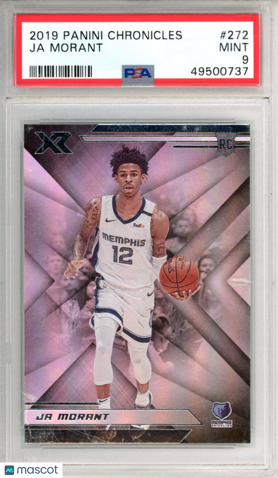 2019 Panini Chronicles Ja Morant Rookie #272 PSA 9 Memphis Grizzlies