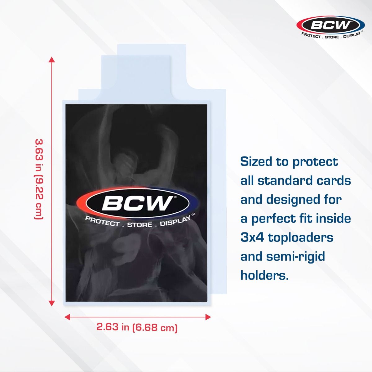 BCW Standard Card Sleeves with Tab (In Store Only)
