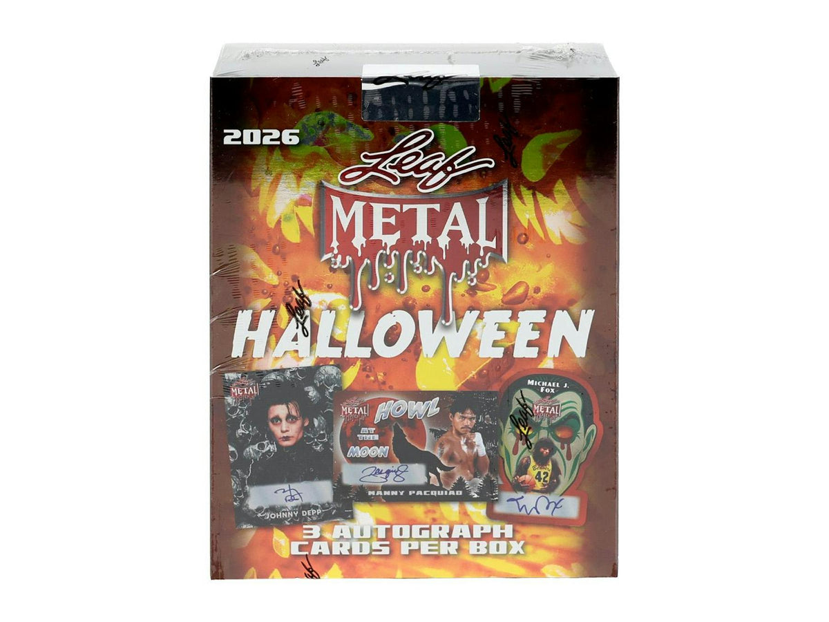 2026 Leaf Metal Halloween Hobby Box (3 Autos) Multi-Sport Entertainment