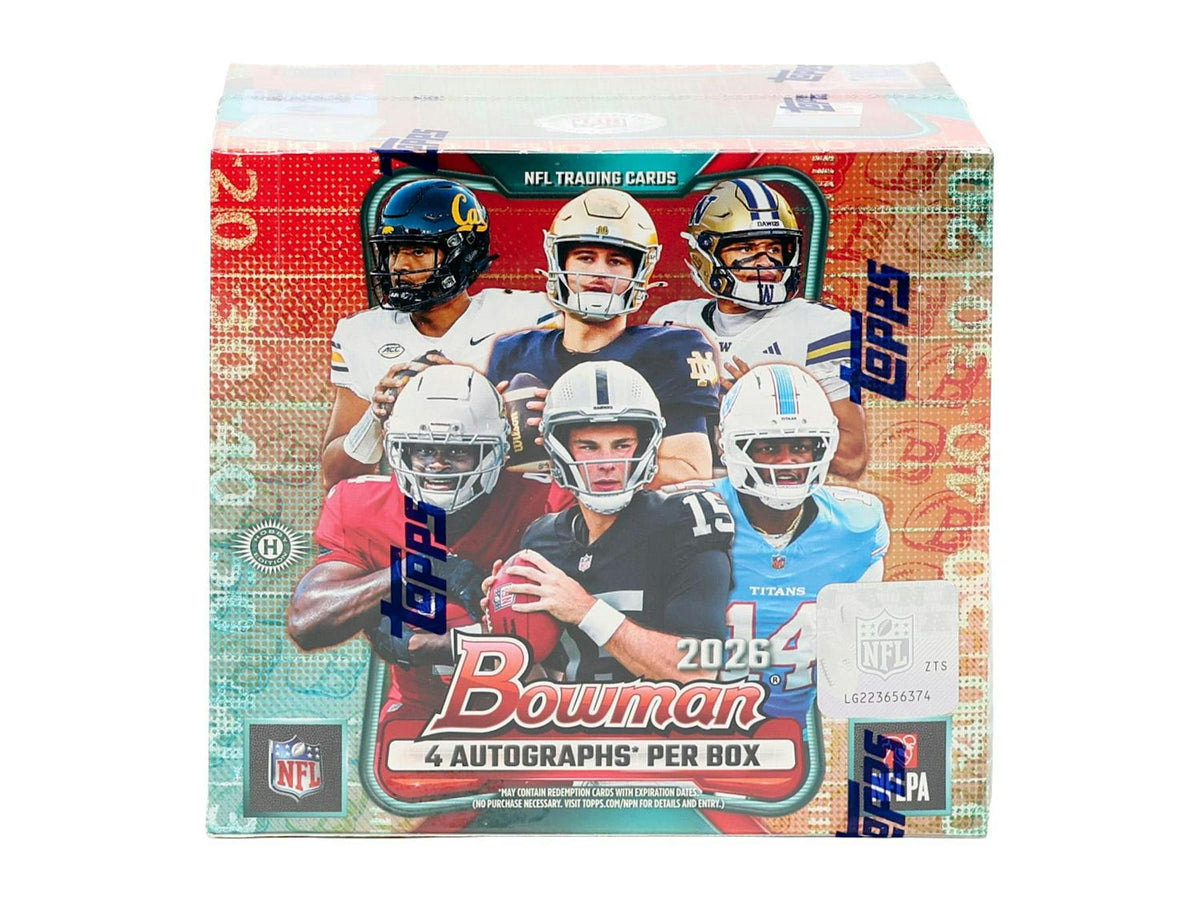 2026 Bowman Football Hobby Jumbo Box (4 Autos)