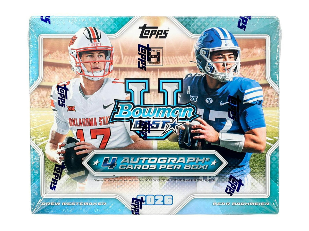 2026 Bowman University Best Football Hobby Box (4 Autos)