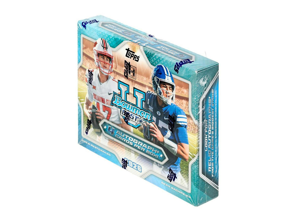 2026 Bowman University Best Football Hobby Box (4 Autos)