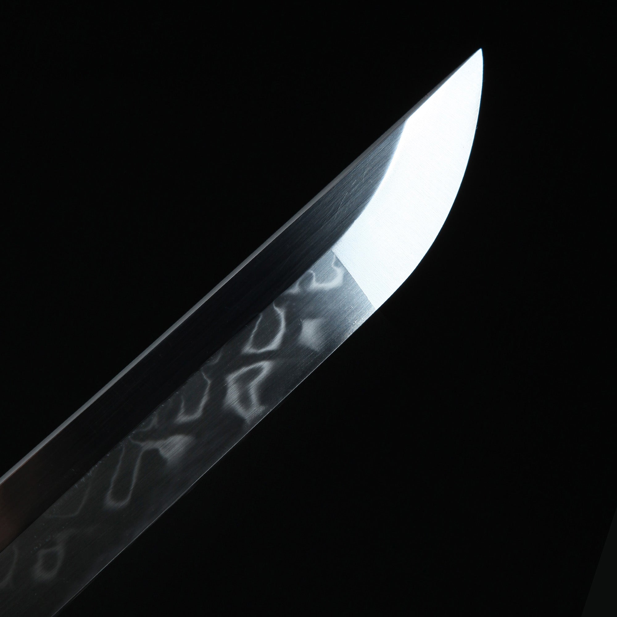 Handmade Japanese Katana Sword T10 Carbon Steel Real Hamon With White Scabbard