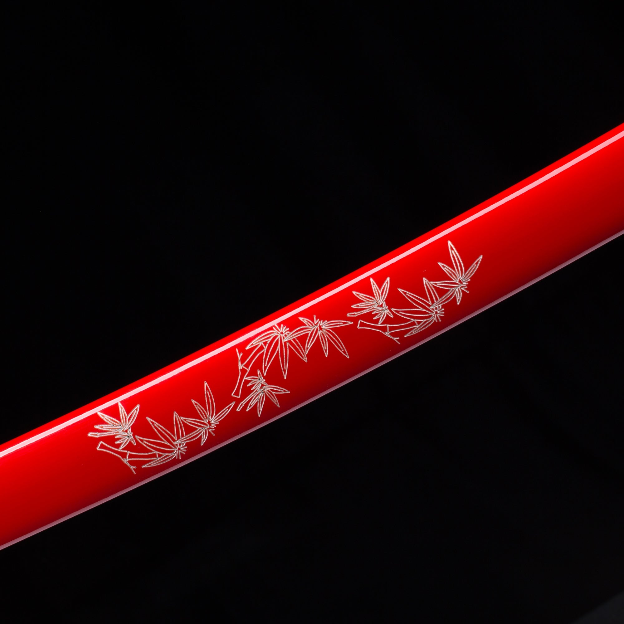 Handmade Japanese Katana Sword 1045 Carbon Steel With Red Scabbard