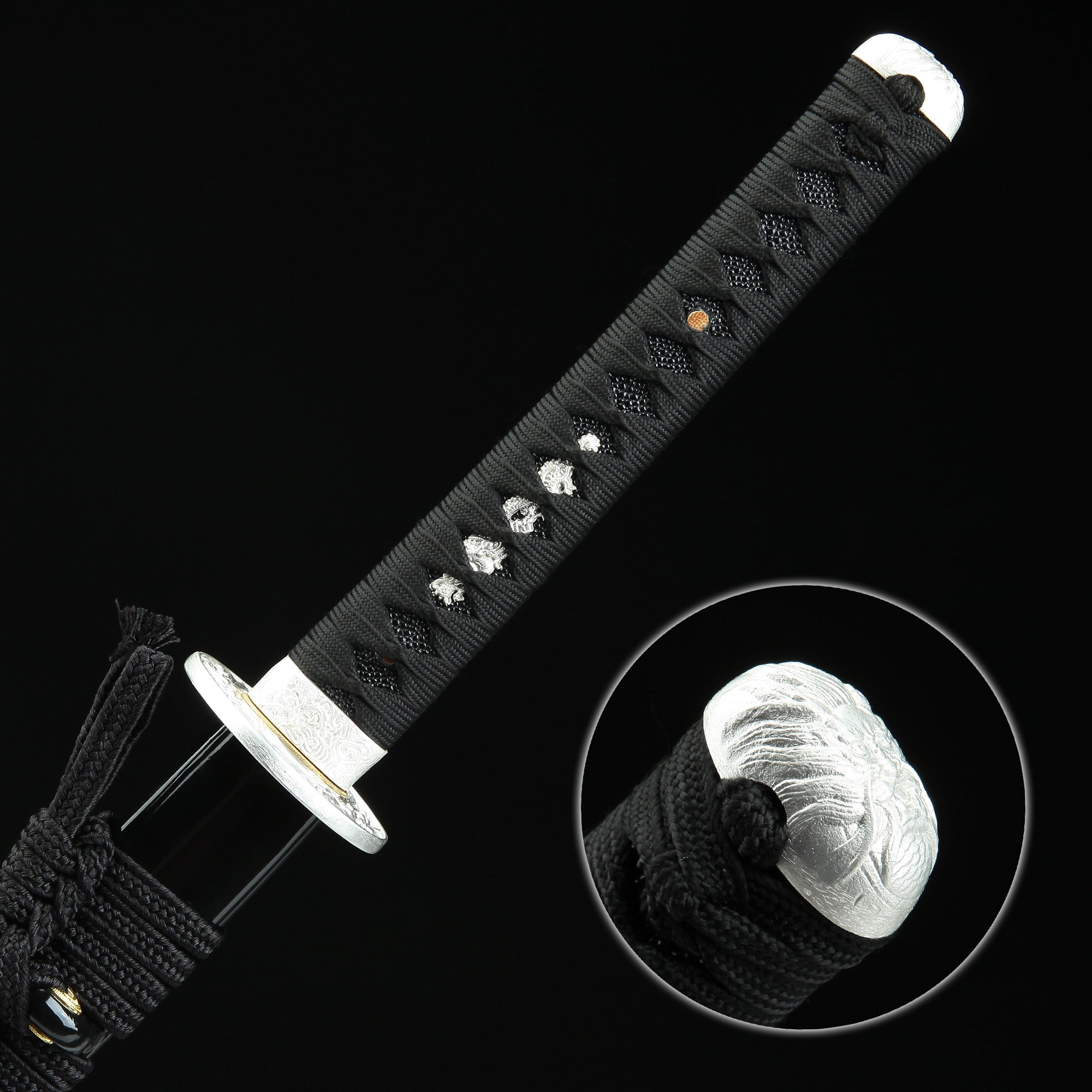 Handmade Japanese Katana T10 Carbon Steel With Rose Gold Blade