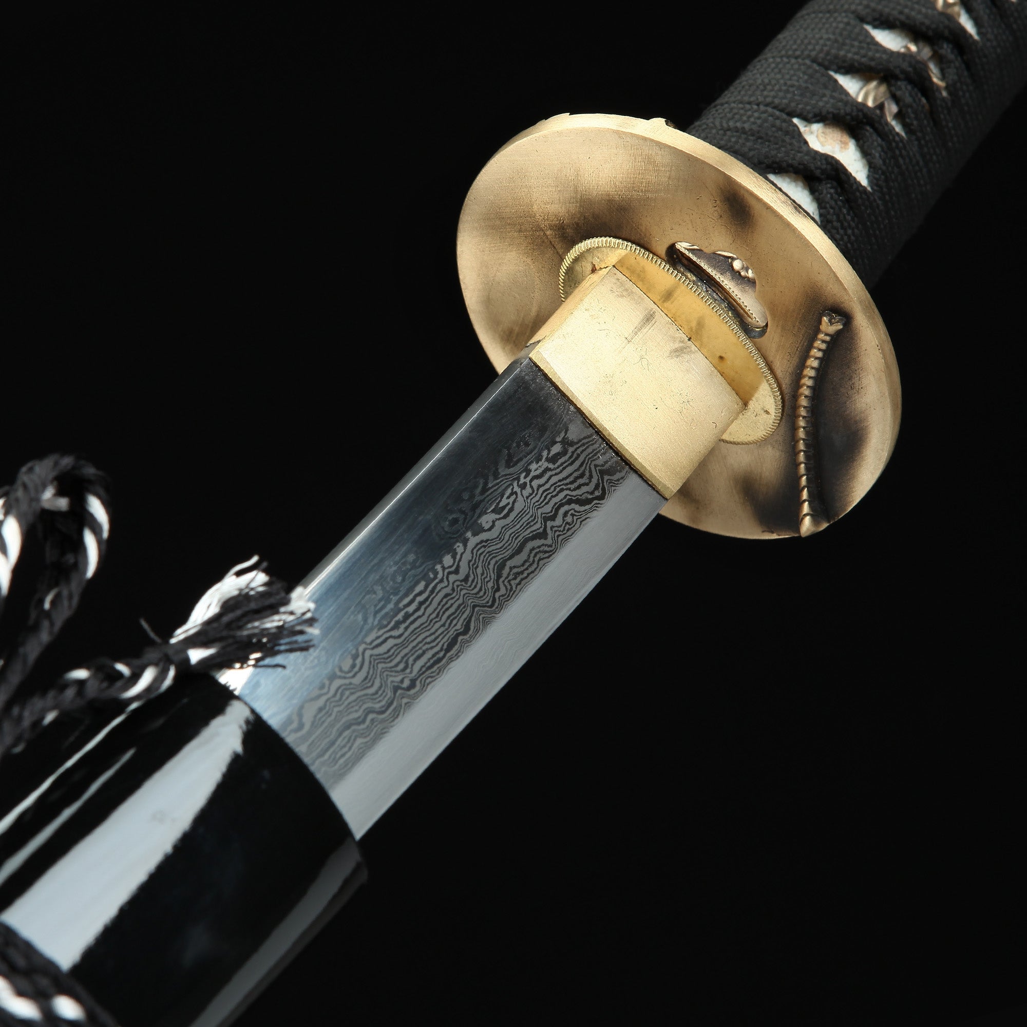 Handmade Real Japanese Katana Sword Damascus Steel Full Tang