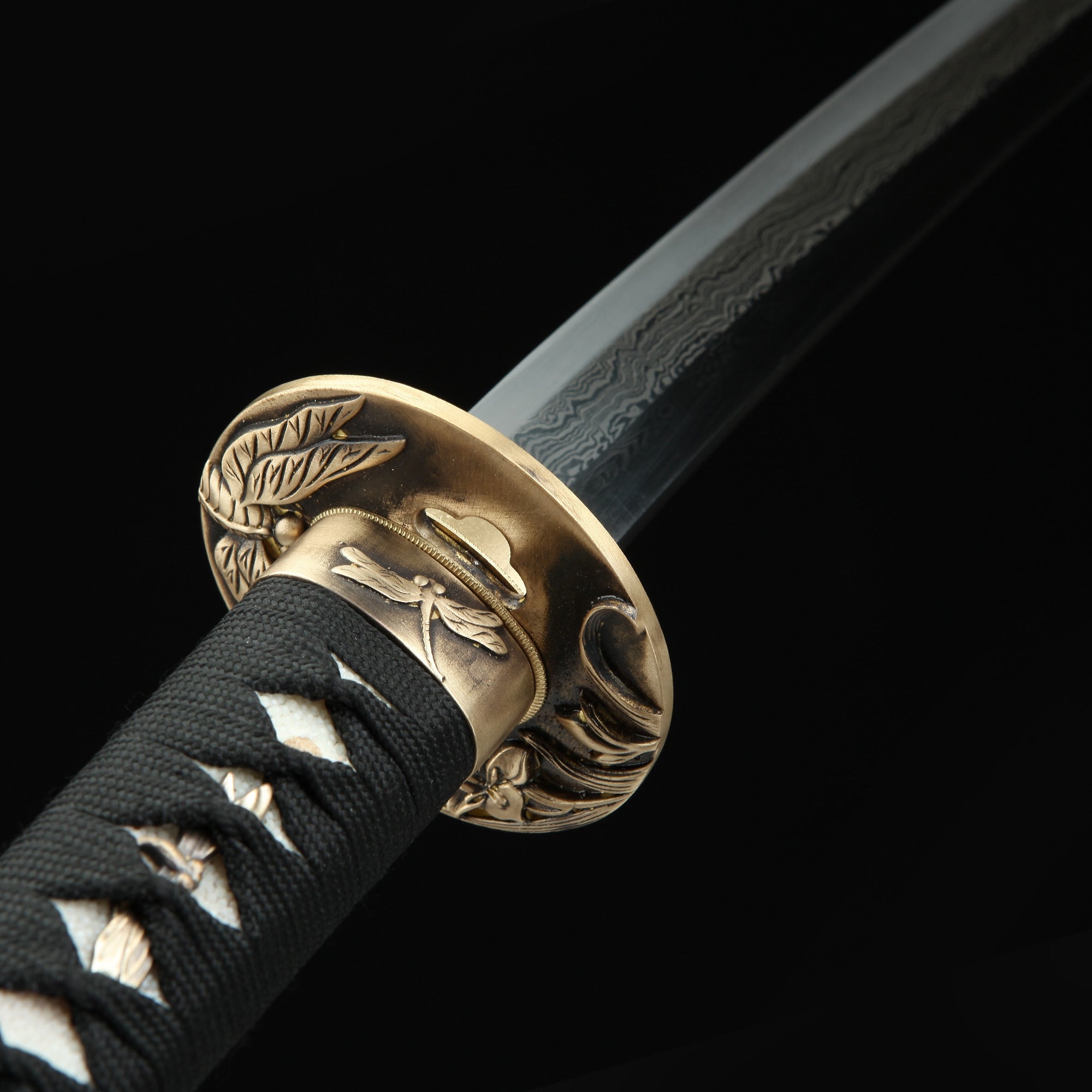 Handmade Real Japanese Katana Sword Damascus Steel Full Tang
