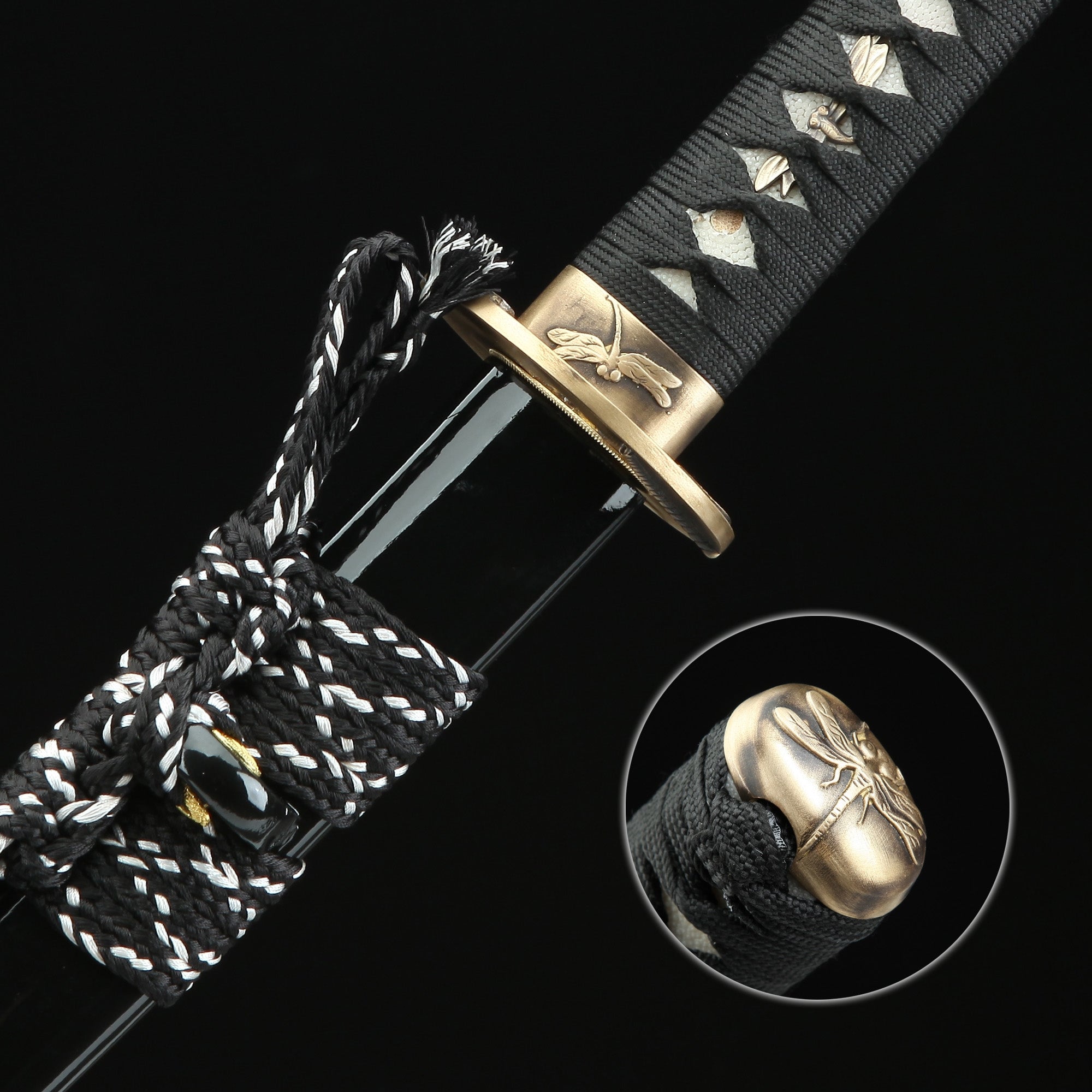 Handmade Real Japanese Katana Sword Damascus Steel Full Tang