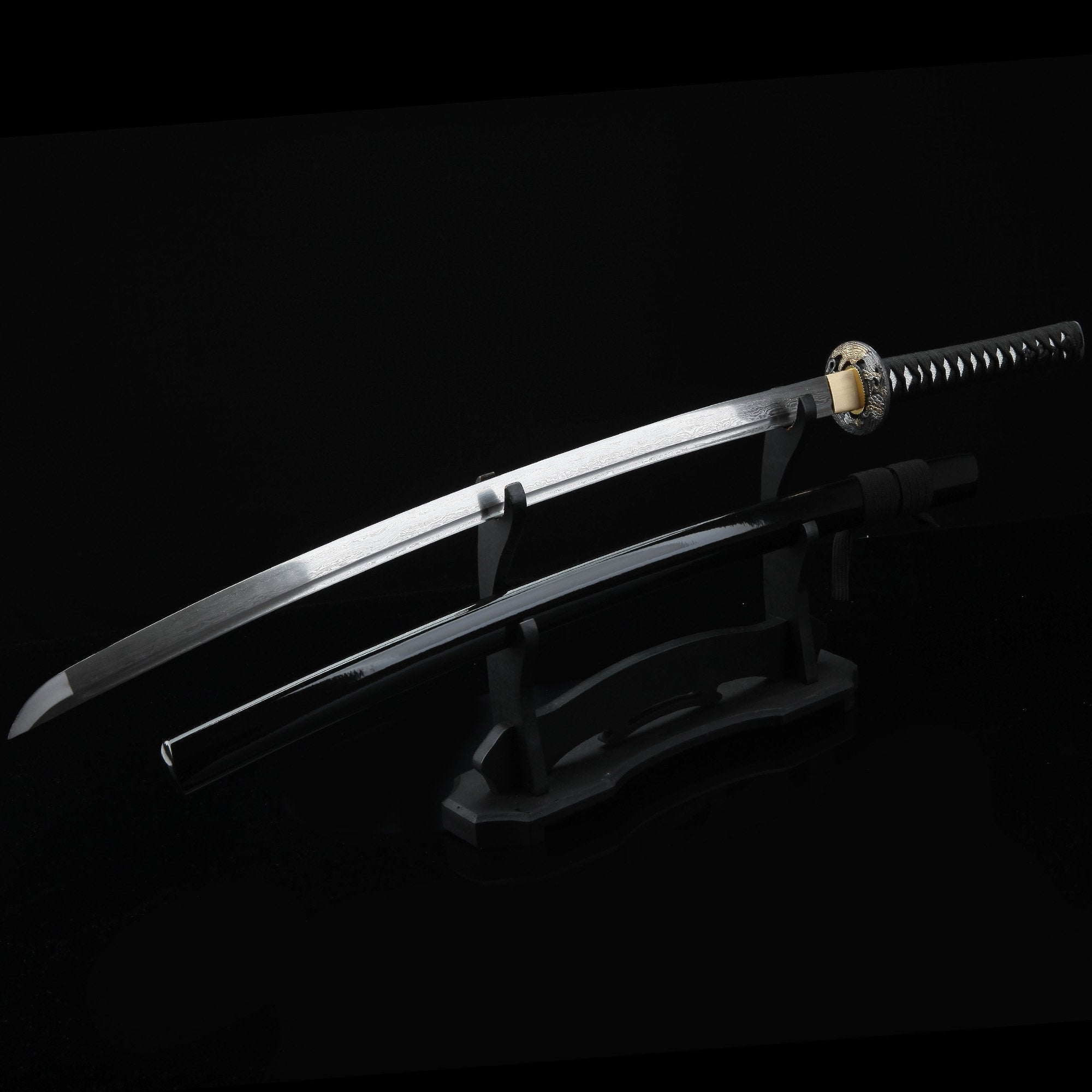 Handmade Japanese Samurai Sword Damascus Steel Full Tang