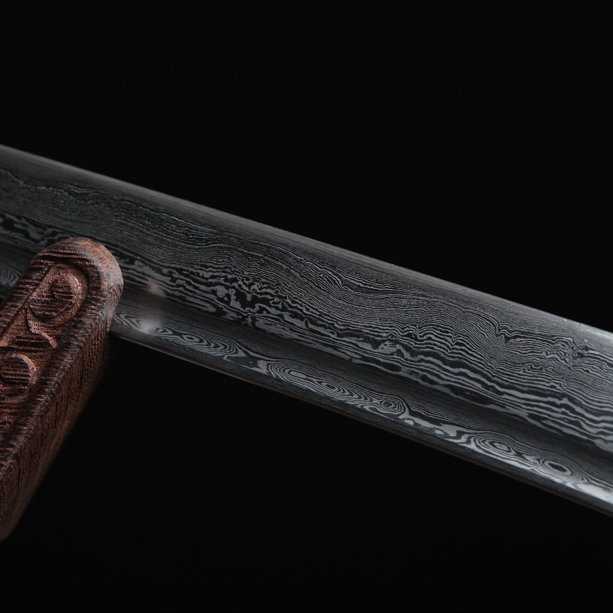 Handmade Japanese Samurai Sword Damascus Steel Full Tang