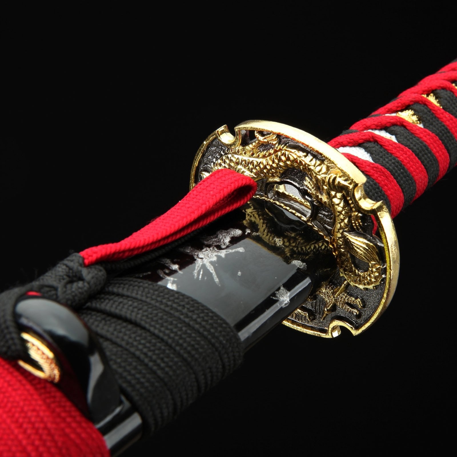 Handmade Japanese Katana Sword Extra Long With Red Handle