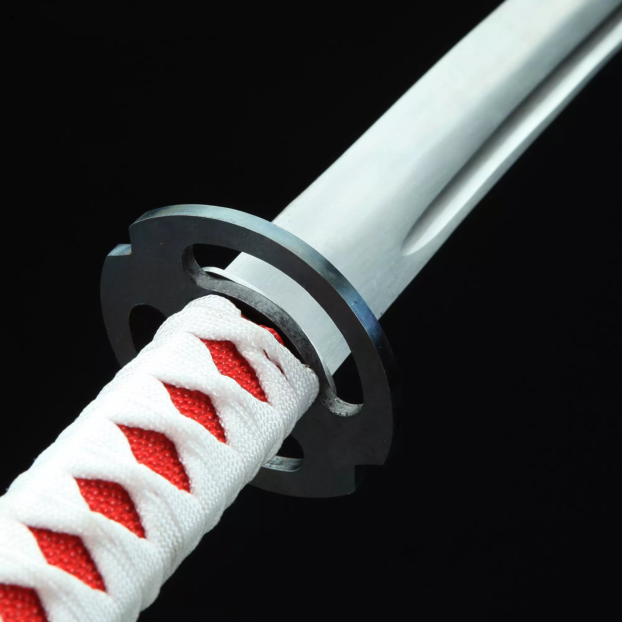 Handmade Japanese Katana Sword 1095 Carbon Steel With White Scabbard