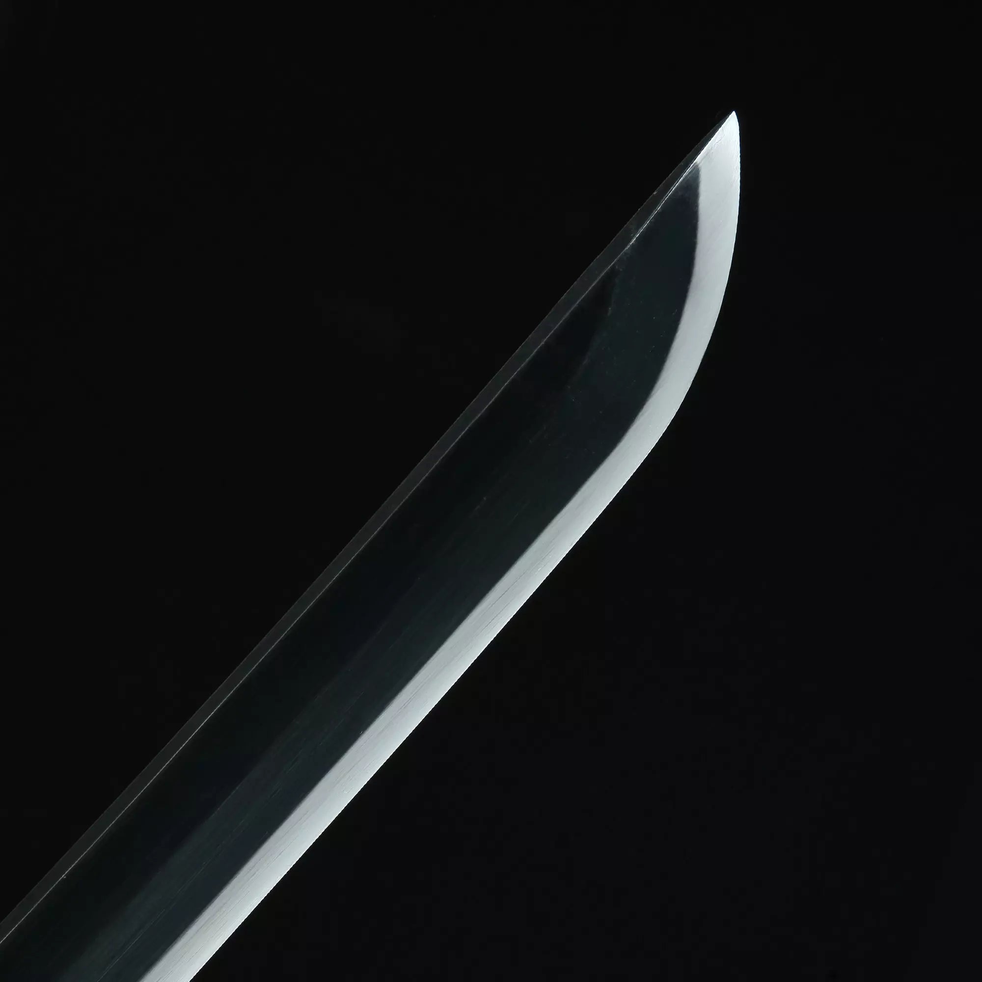 Handmade Japanese Katana Sword Full Tang With Black Blade