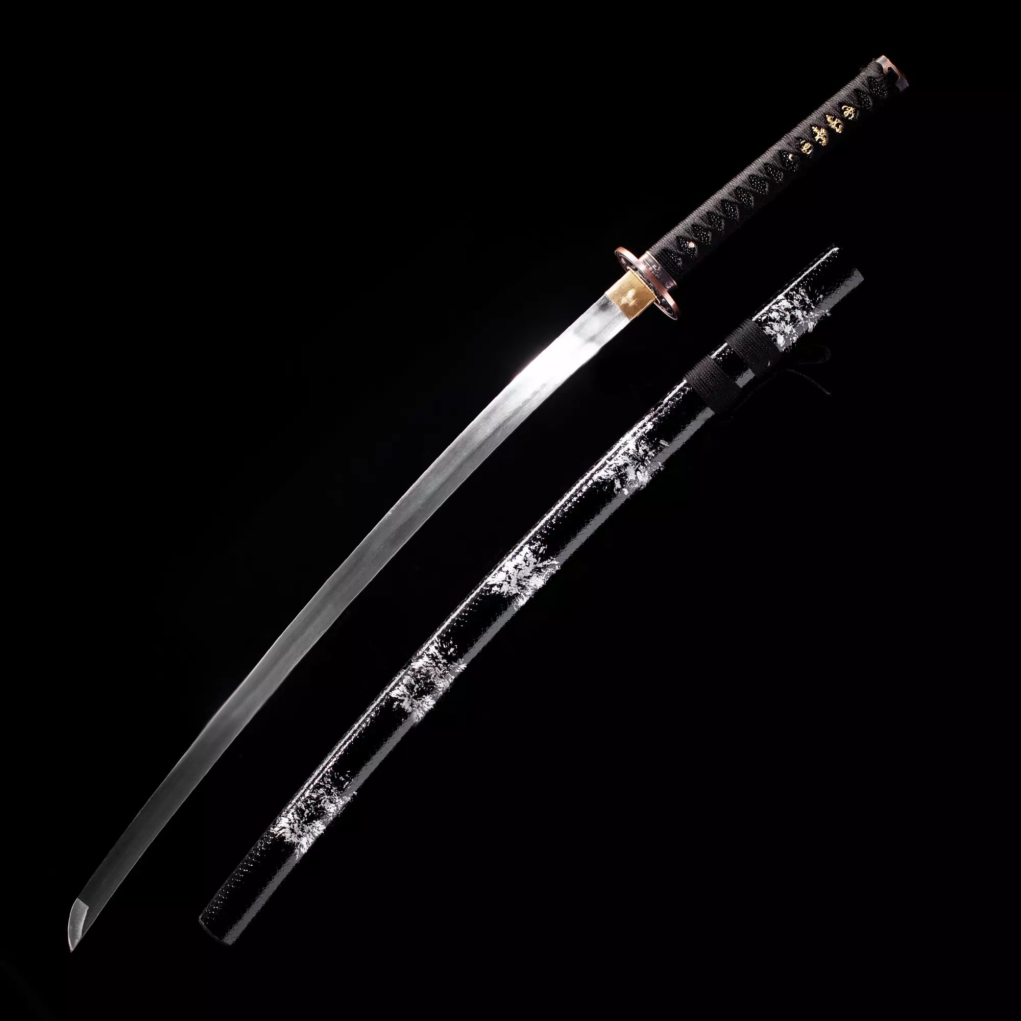 Handmade Japanese Katana Sword Full Tang With Tiger Tsuba