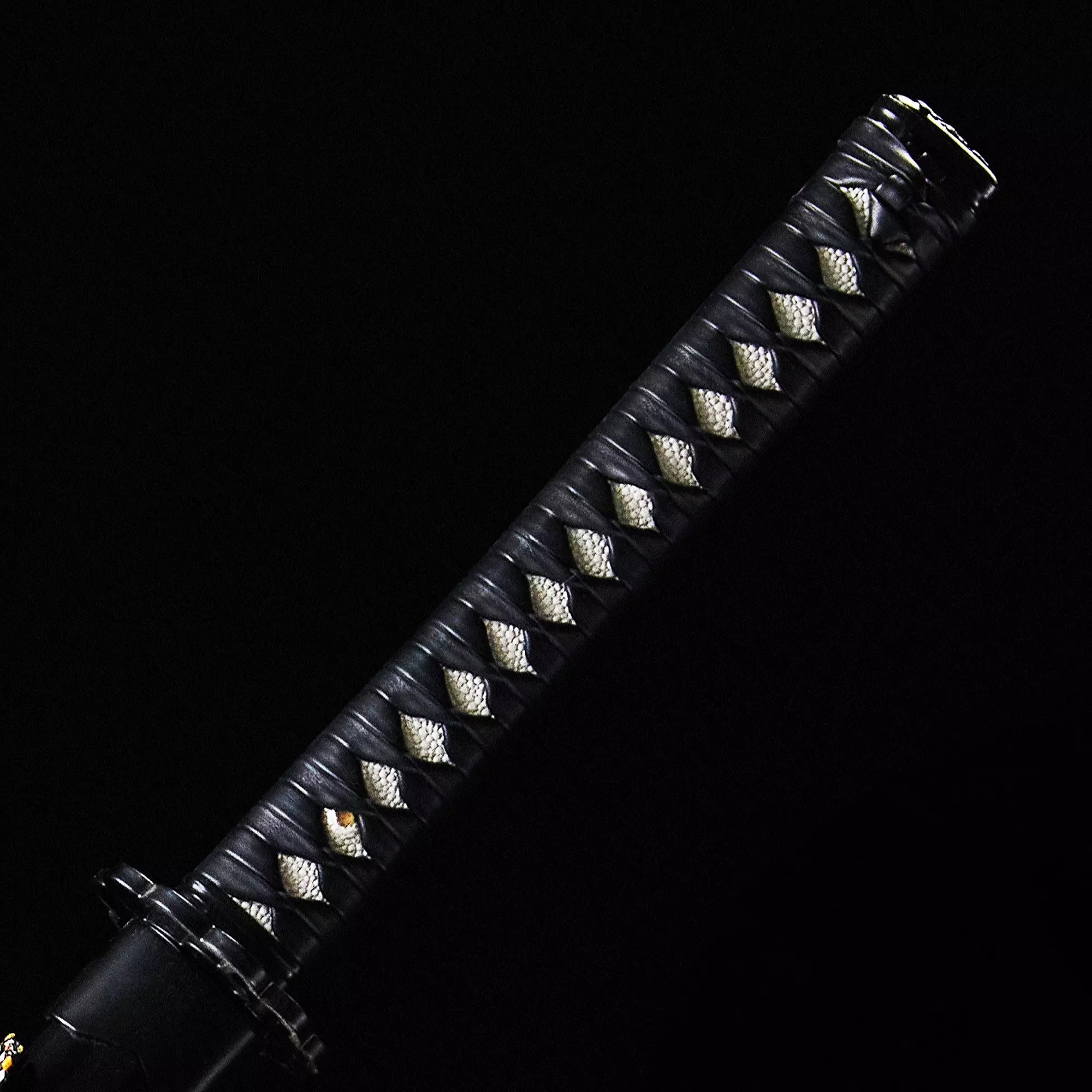 Handmade Japanese Katana Sword High Manganese Steel Full Tang With Blue Blade