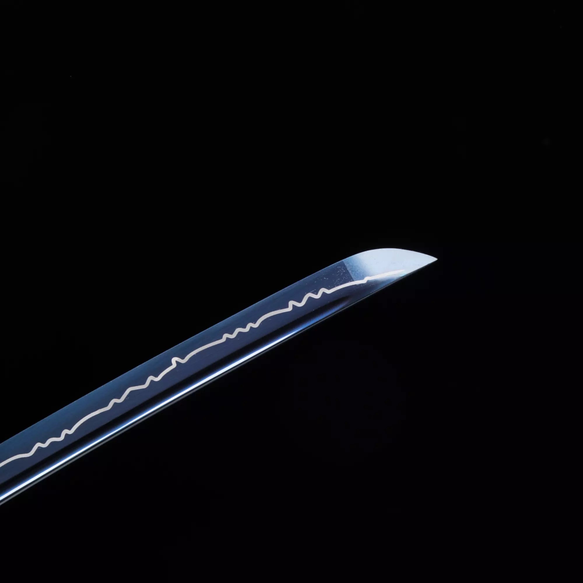 Handmade Japanese Katana Sword High Manganese Steel With Blue Blade