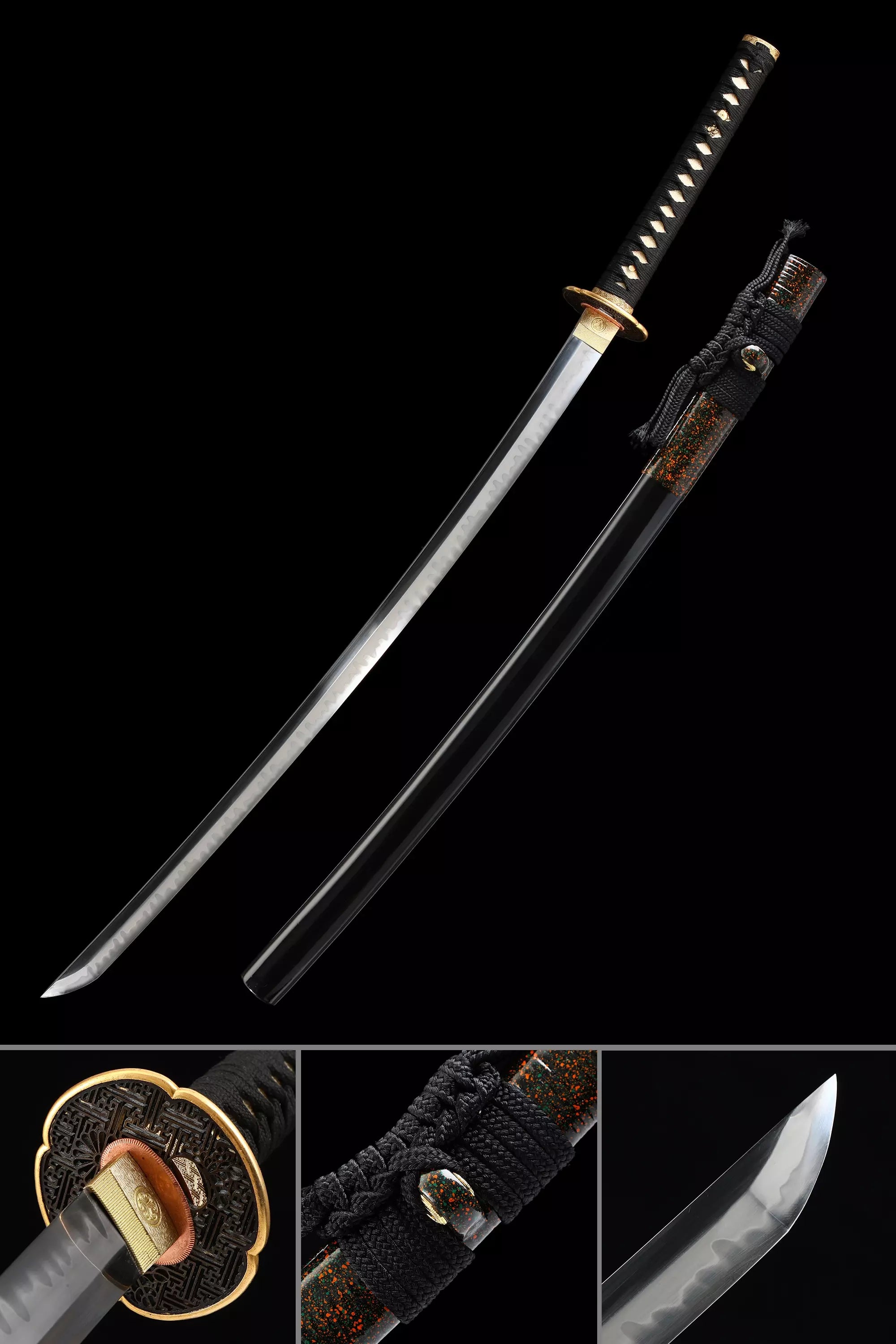 Handmade Japanese Samurai Sword Real Hamon Full Tang
