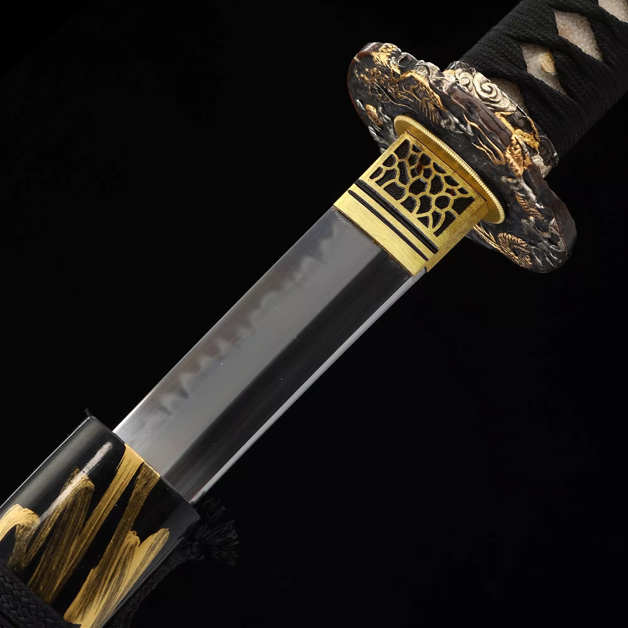 Handmade Premium Japanese Katana Sword Clay Tempered