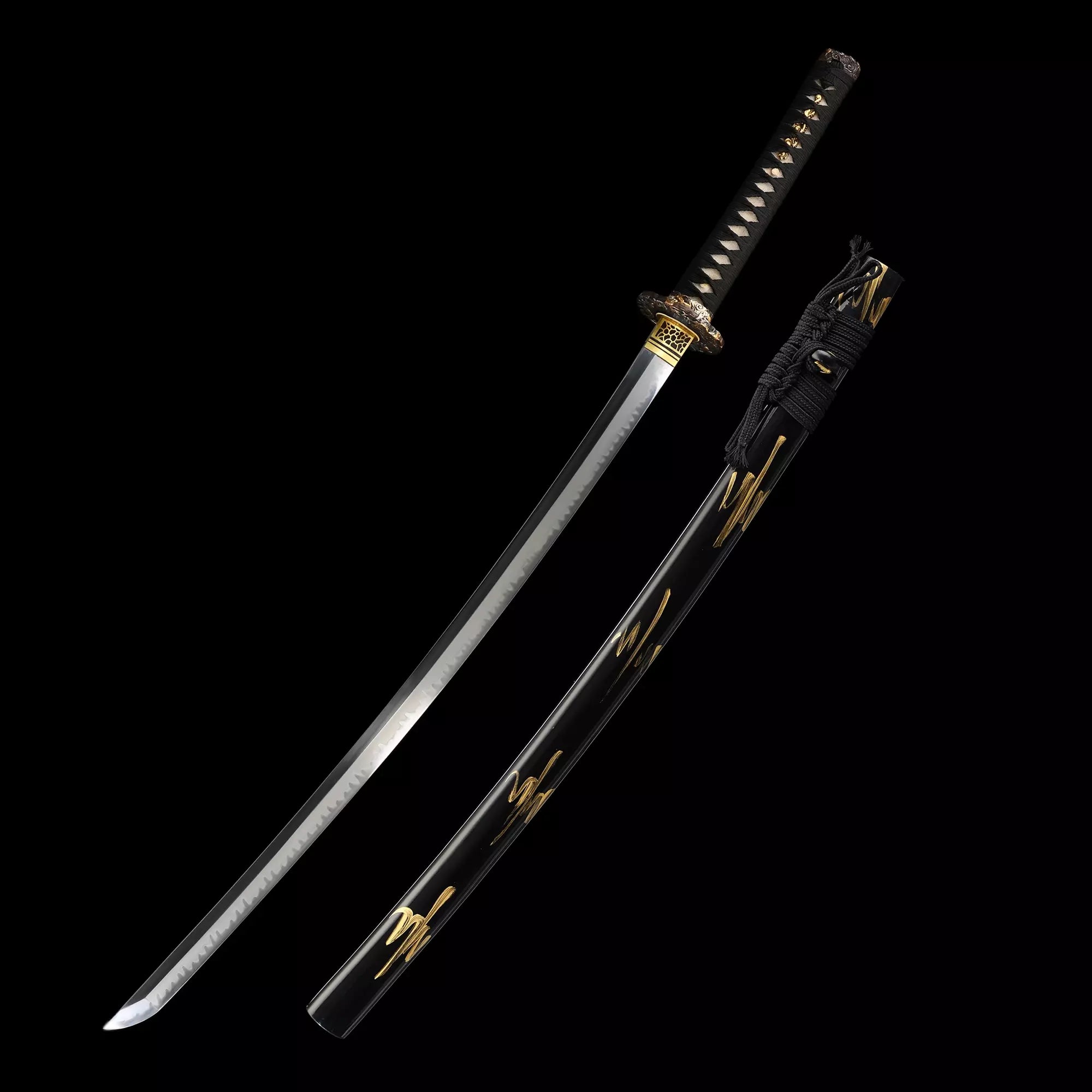 Handmade Premium Japanese Katana Sword Clay Tempered