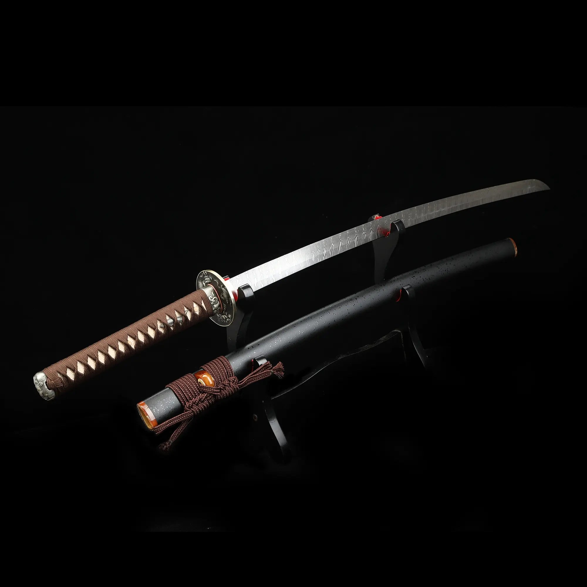 High-performance Japanese Katana Sword With Folded Melaleuca Steel Blade