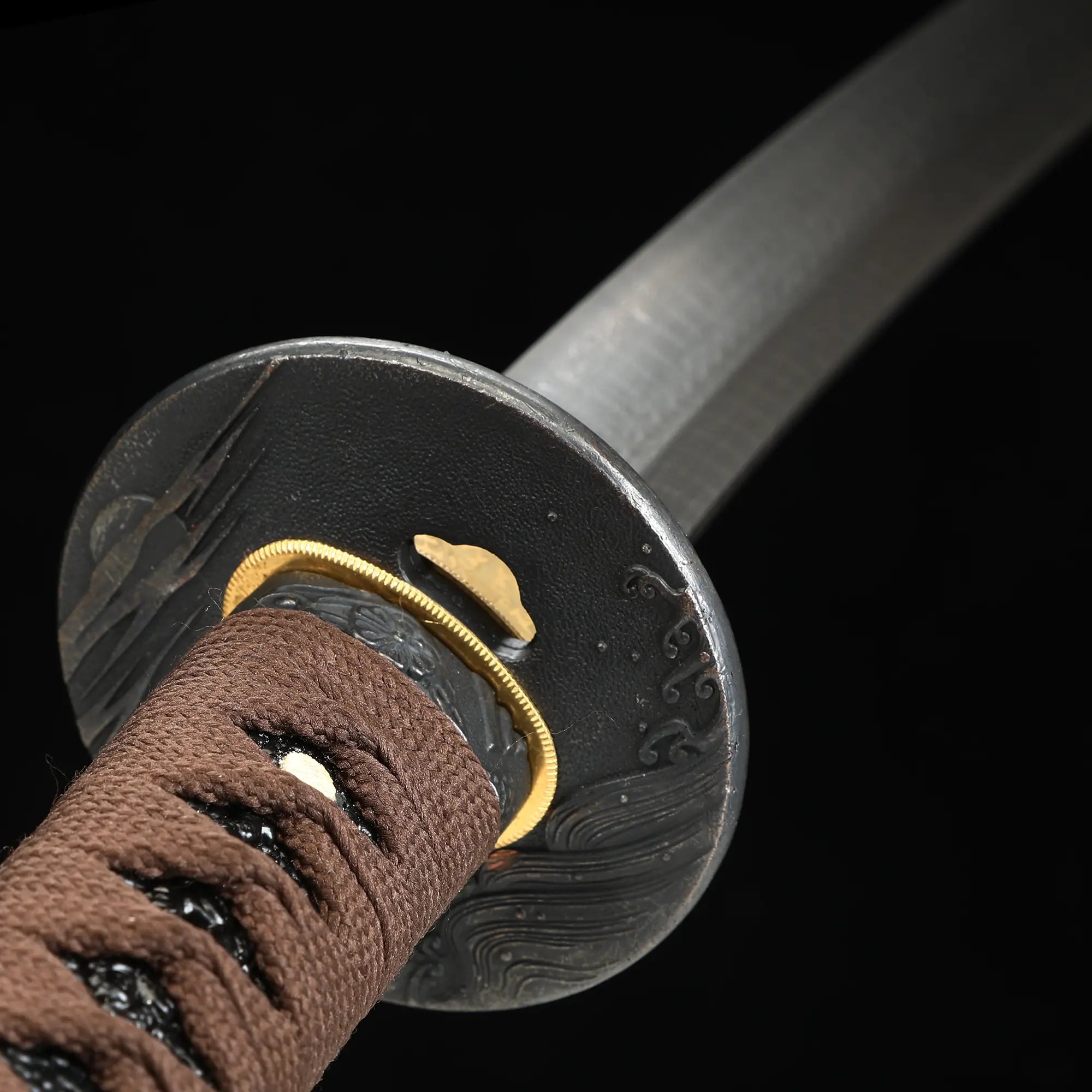 Handmade Full Tang Katana Sword Damascus Steel With Multi-colored Scabbard