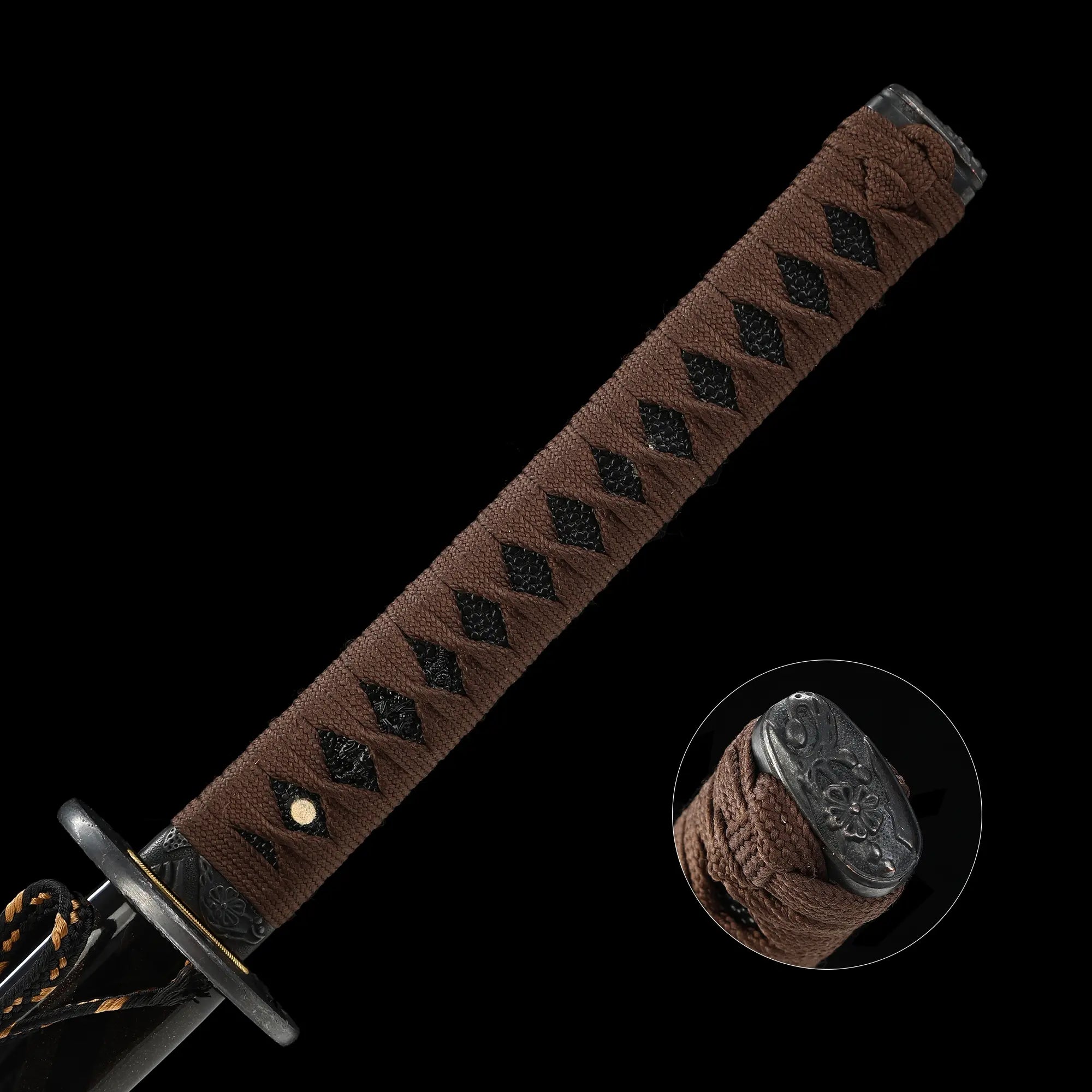 Handmade Full Tang Katana Sword Damascus Steel With Multi-colored Scabbard