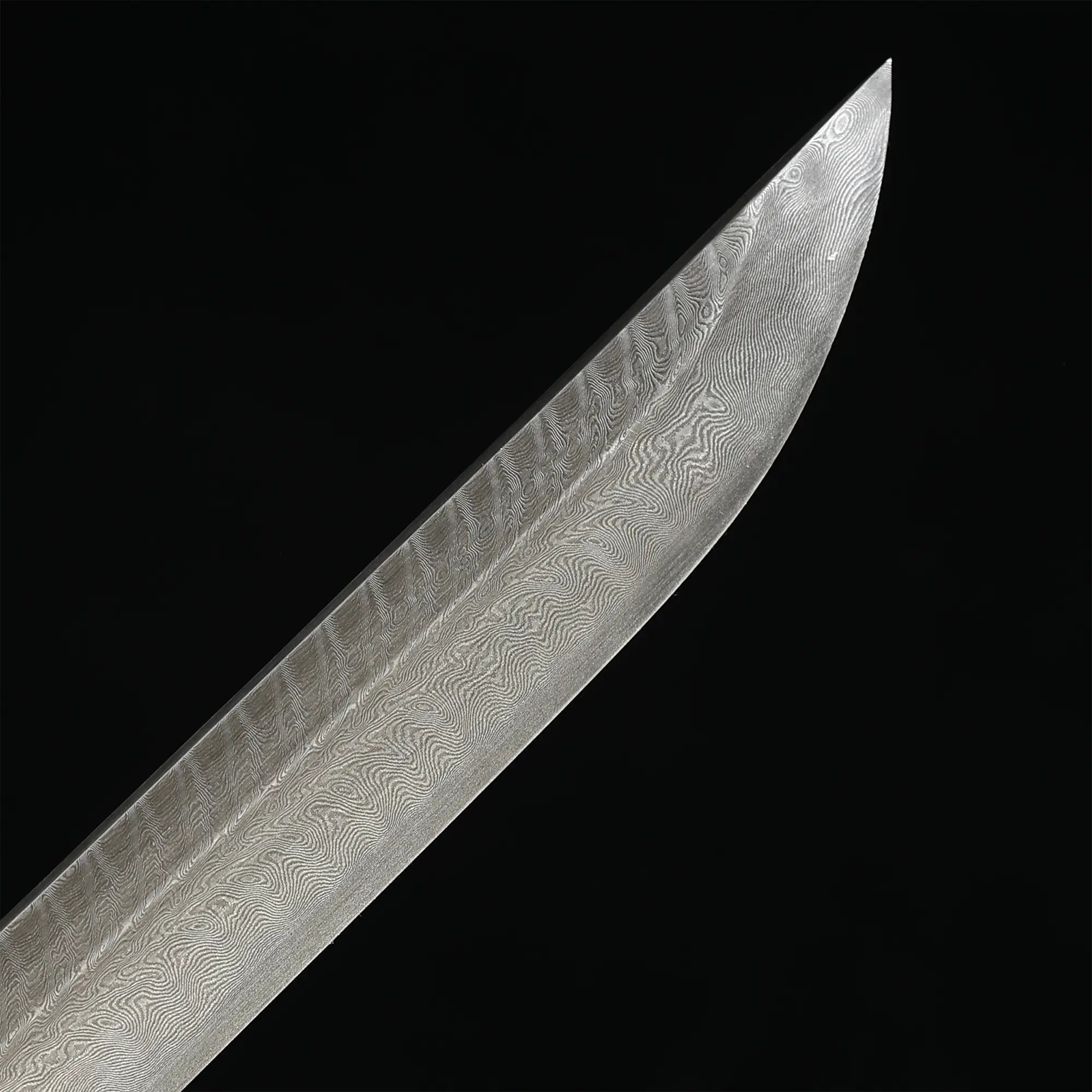 Handmade Full Tang Katana Sword Damascus Steel With Multi-colored Scabbard