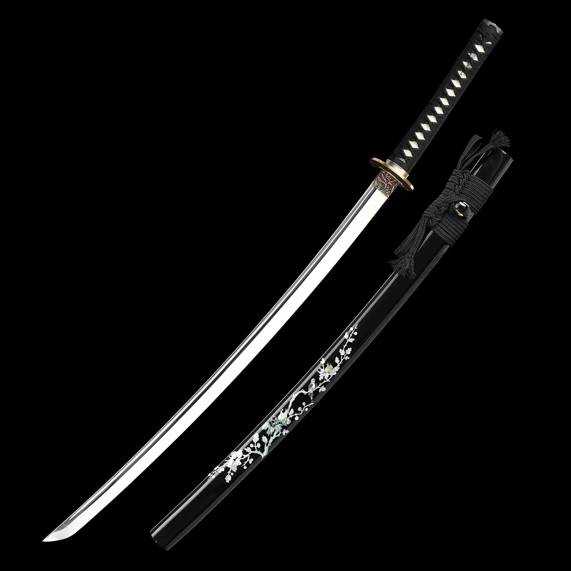 Handmade Japanese Katana Sword 1095 Carbon Steel With Hand-sharpened Blade