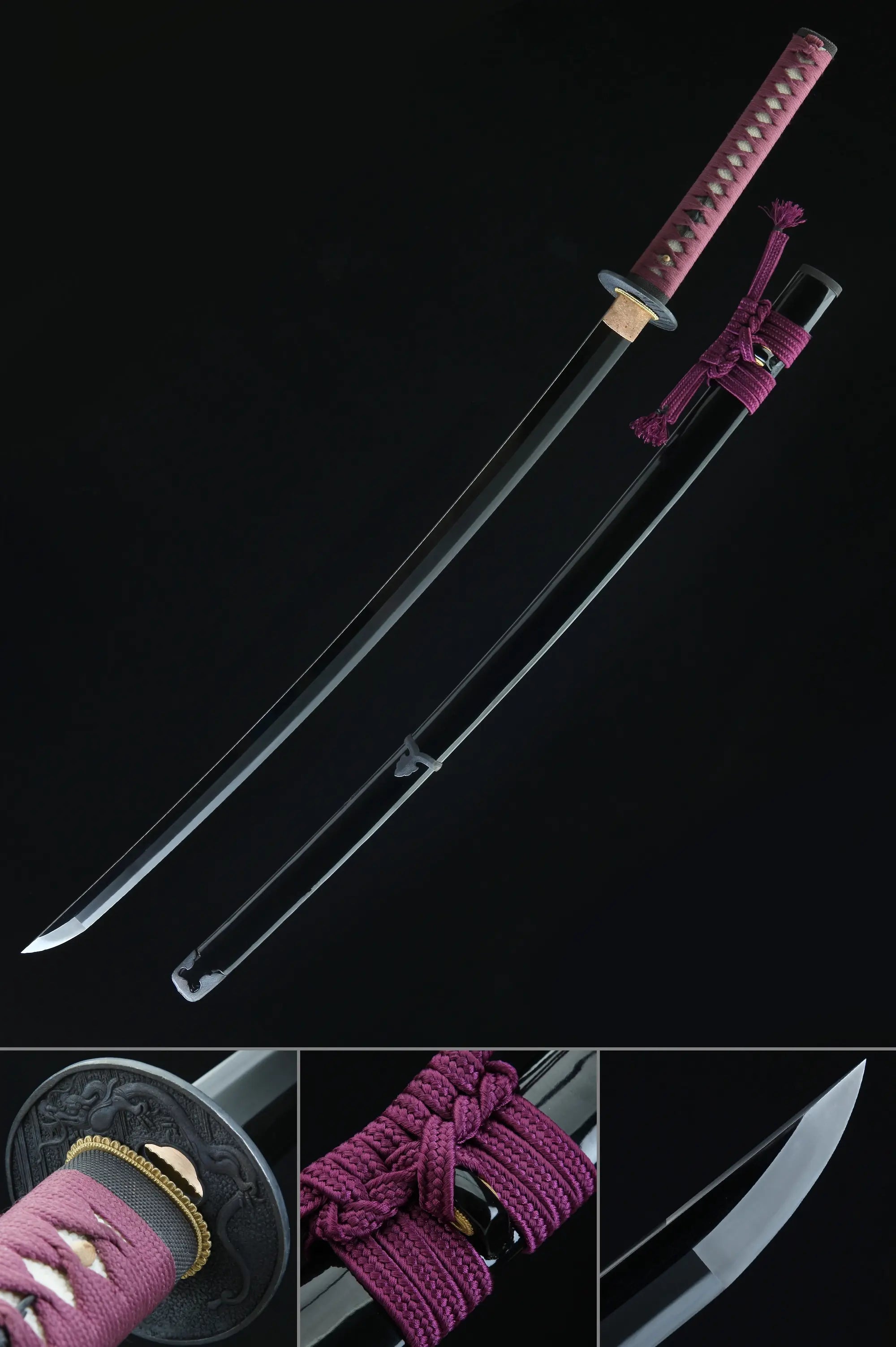 High-performance Japanese Katana Sword With Tamahagane Steel Blade
