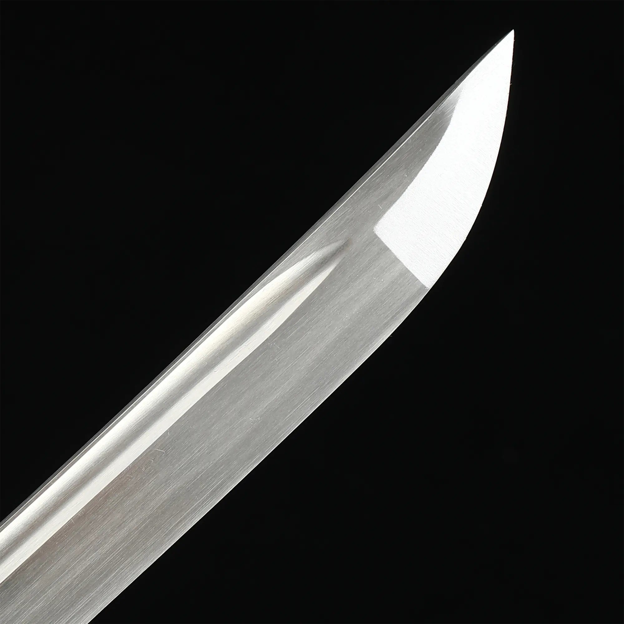 Handcrafted 1065 Carbon Steel Japanese Samurai Sword With Black Saya