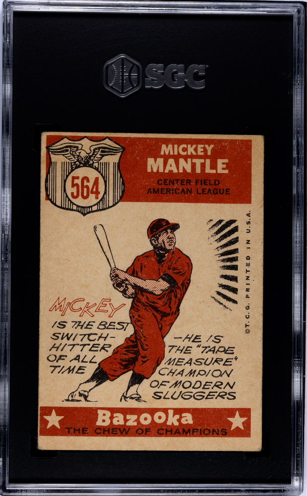1959 Topps Mickey Mantle All Star #564 SGC 2.5 New York Yankees - Graded Sports Cards