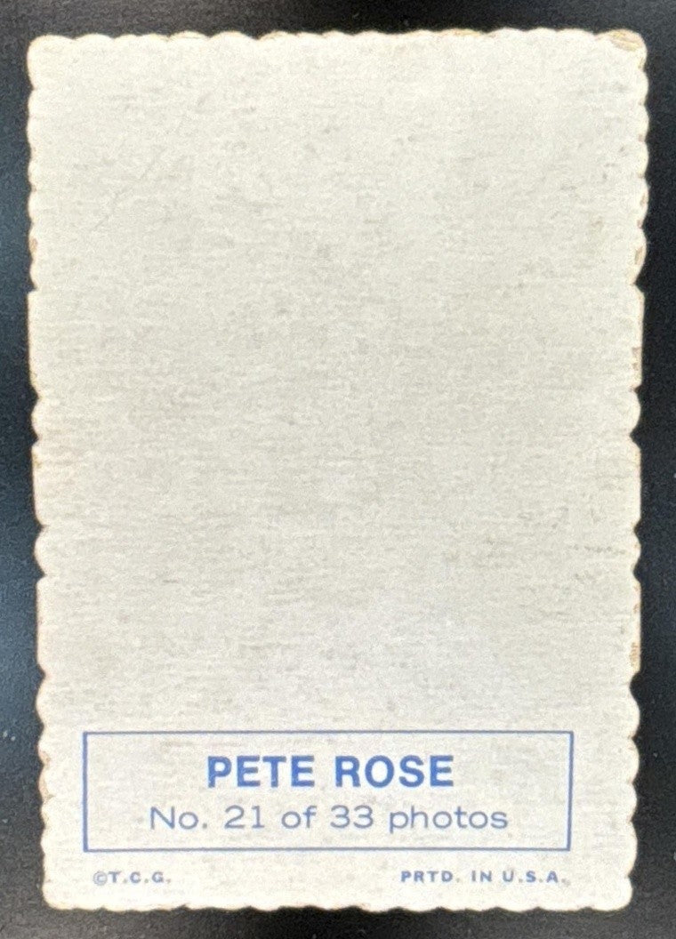 1969 Topps Pete Rose Deckle #21 Cincinnati Reds - Sports Cards
