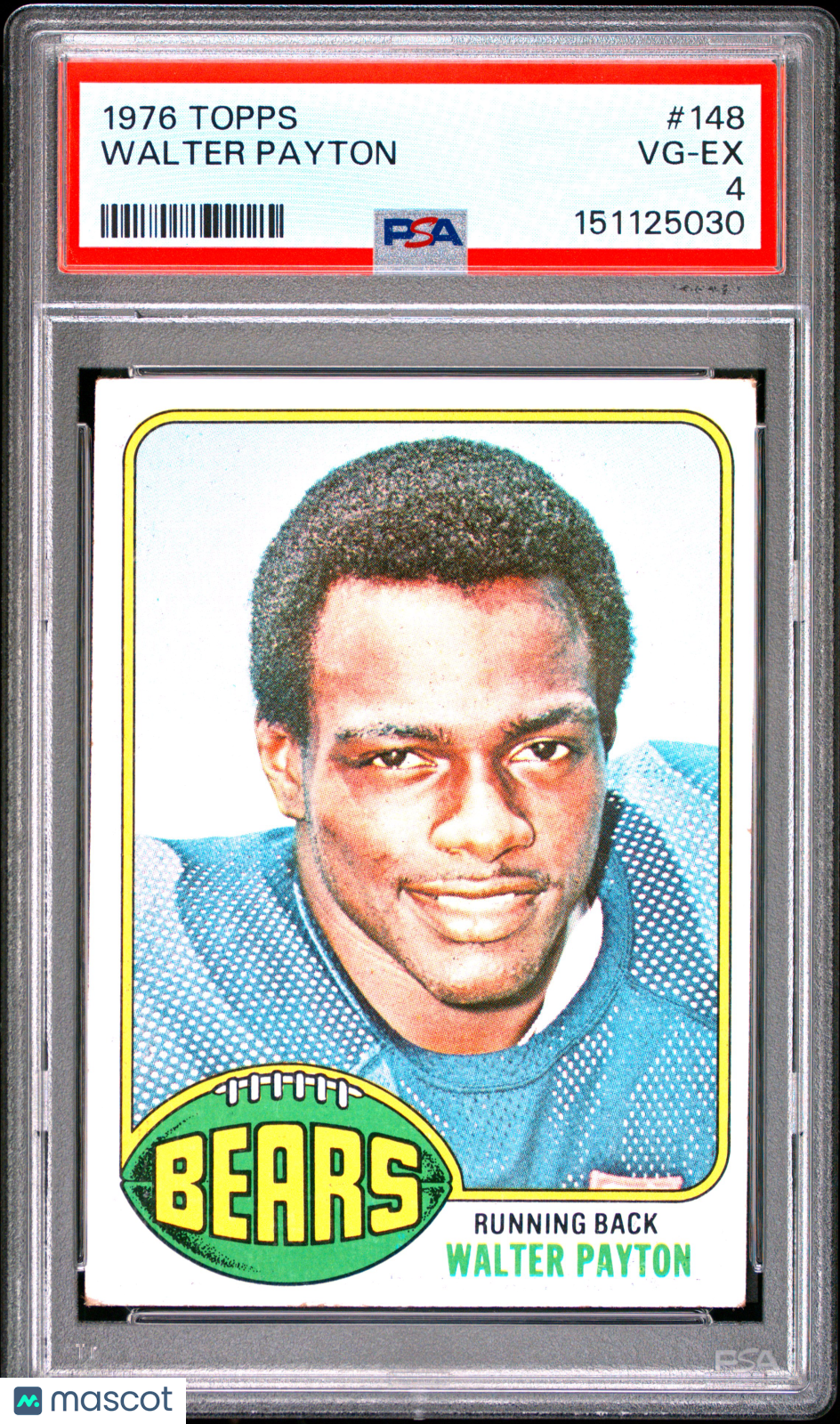 1976 Topps Walter Payton Rookie #148 PSA 4 Chicago Bears - Graded Sports Cards