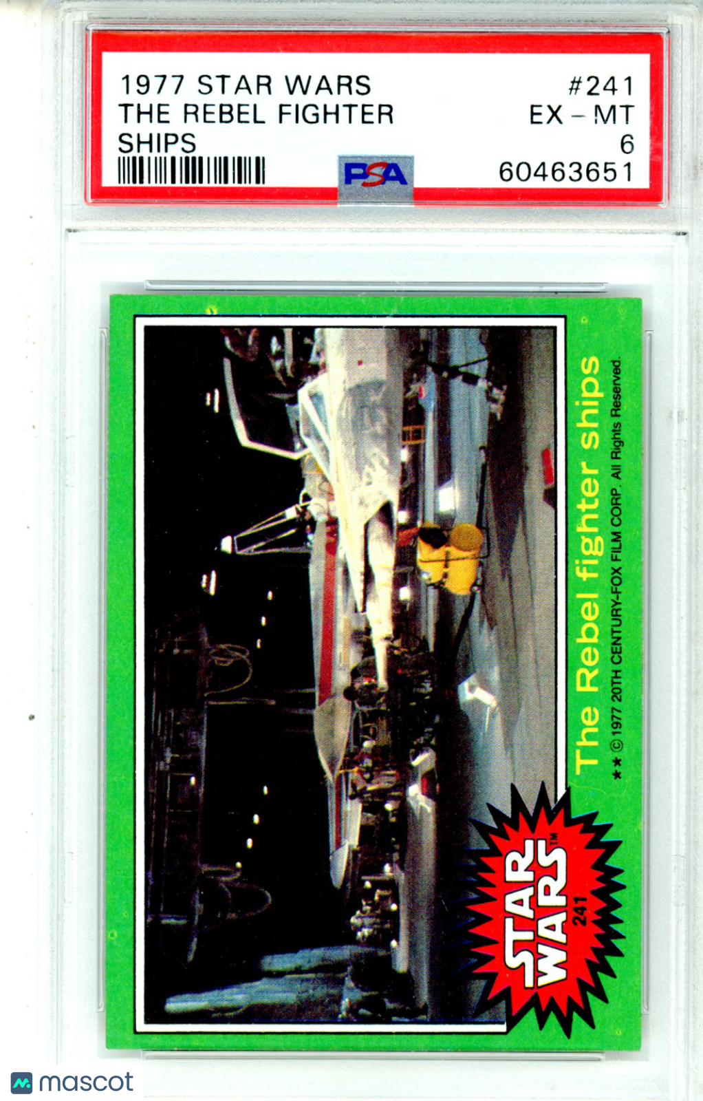 1977 Star Wars The Rebel Fighter #241 PSA 6 - Graded Non-Sports Cards
