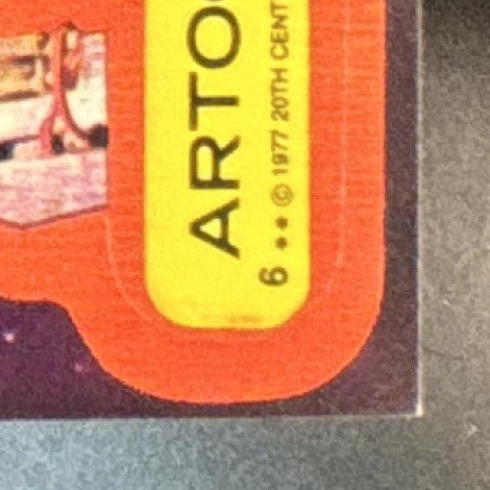 1977 Topps Star Wars Artoo-Detoo R2-D2 Stickers #6 - Non-Sports Cards