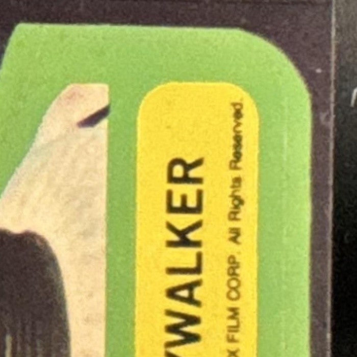 1977 Topps Star Wars Luke Skywalker Sticker #1 - Non-Sports Cards