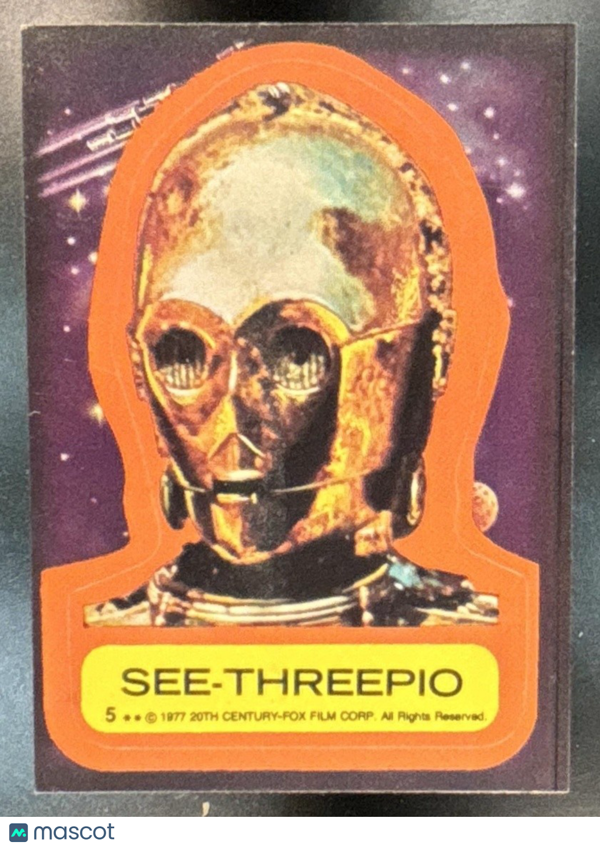 1977 Topps Star Wars See-Threepio Stickers #5 - Non-Sports Cards